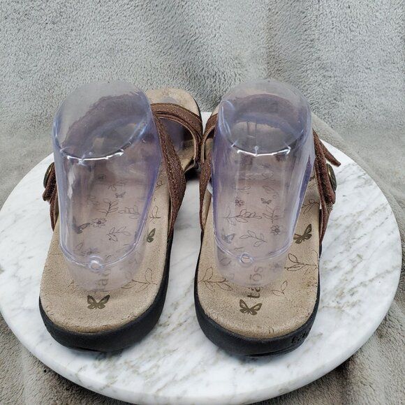 Taos Footwear Shoes Womens Size 9 Brown Leather Hero Strappy Sandals - Picture 7 of 10